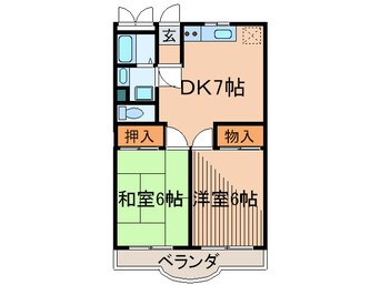 間取図 ロイヤルコ－ポ