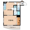 ガウディ動坂 1DKの間取り
