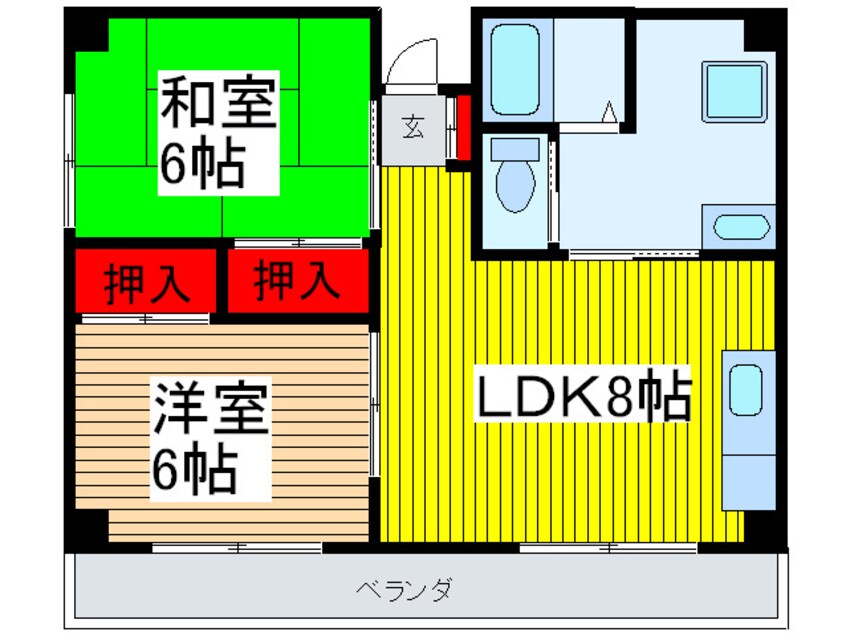 間取図 欅ＨＯＭＥＳ　２