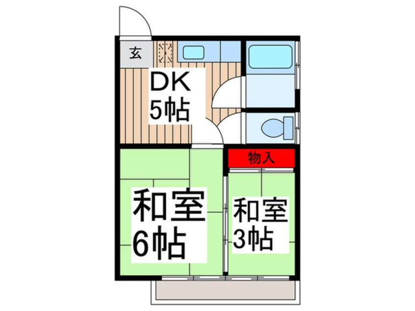 間取図 コーポコンドウ