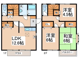 間取図 コートビレッジA