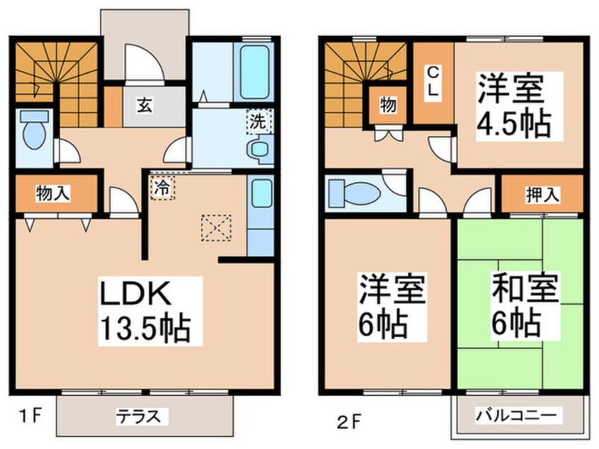 間取図 コートビレッジA