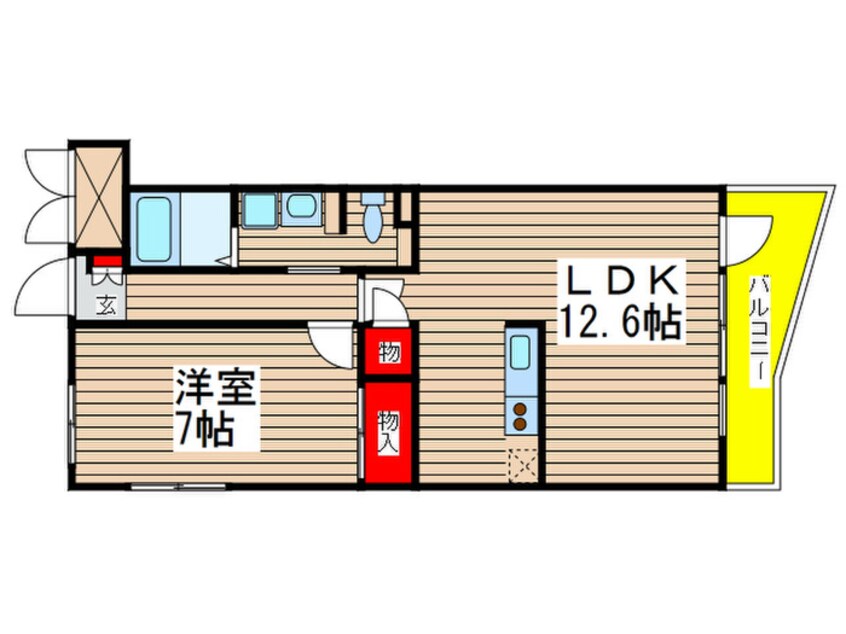 間取図 エリ－ト・イン・津田沼