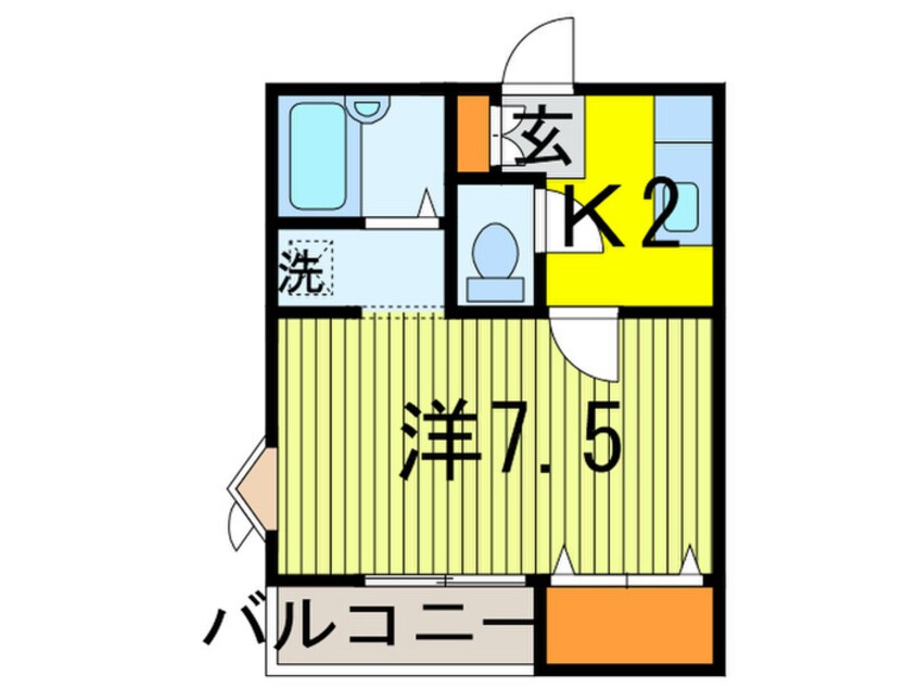 間取図 ル－ス竹芝