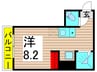 Glanz綾瀬 1Rの間取り