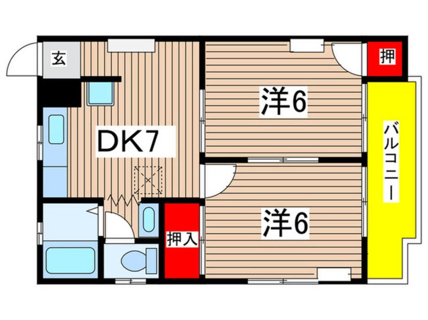 間取図 メゾン桃花源