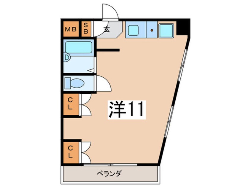 間取図 グランパーク六角橋