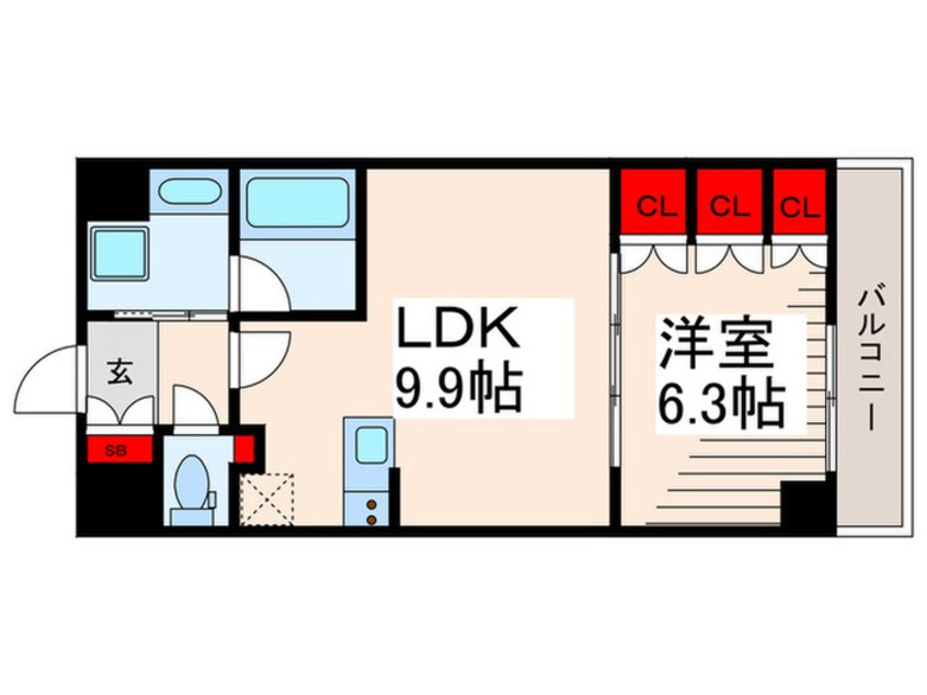 間取図 プラウドフラット両国サウス