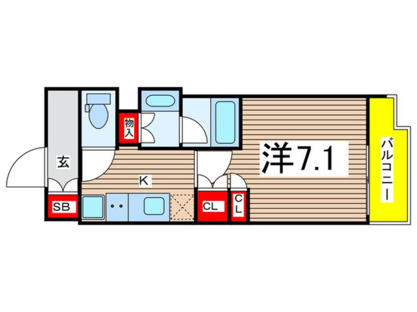 間取図 プラウドフラット両国サウス