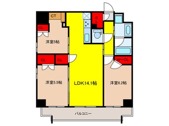 間取図 プラウドフラット両国サウス