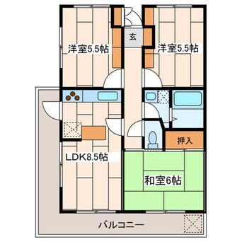 間取図 クレストヒルズ