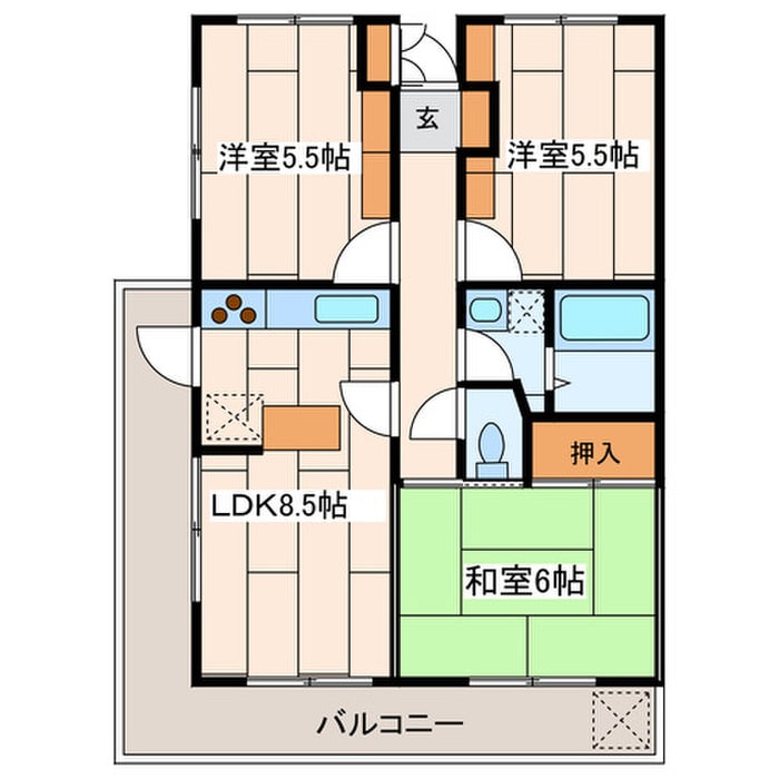 間取り図 クレストヒルズ