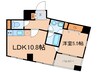 コンフォリア銀座EAST 1LDKの間取り