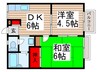 エステートピアマスオ 2DKの間取り