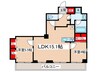 S-RESIDENCE錦糸町South 2LDKの間取り