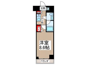 間取図 ベルグレードＫＳ　ＴＲＥ(501)