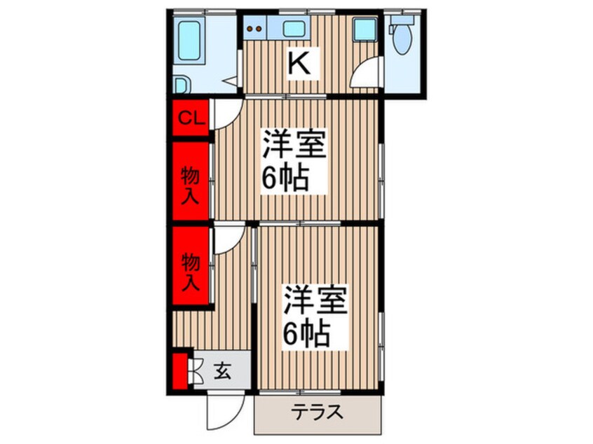 間取図 フジハイツ