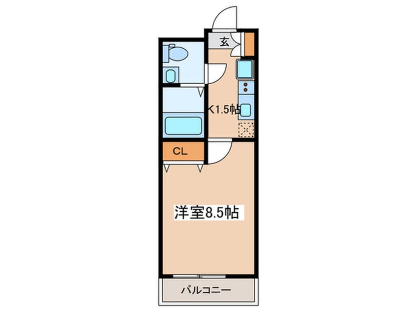 間取図 S-RESIDENCE玉川学園前