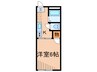 メゾンソレイユ 1Kの間取り