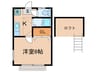 メープルハイツ 1Kの間取り