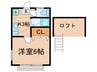 メープルハイツ 1Kの間取り