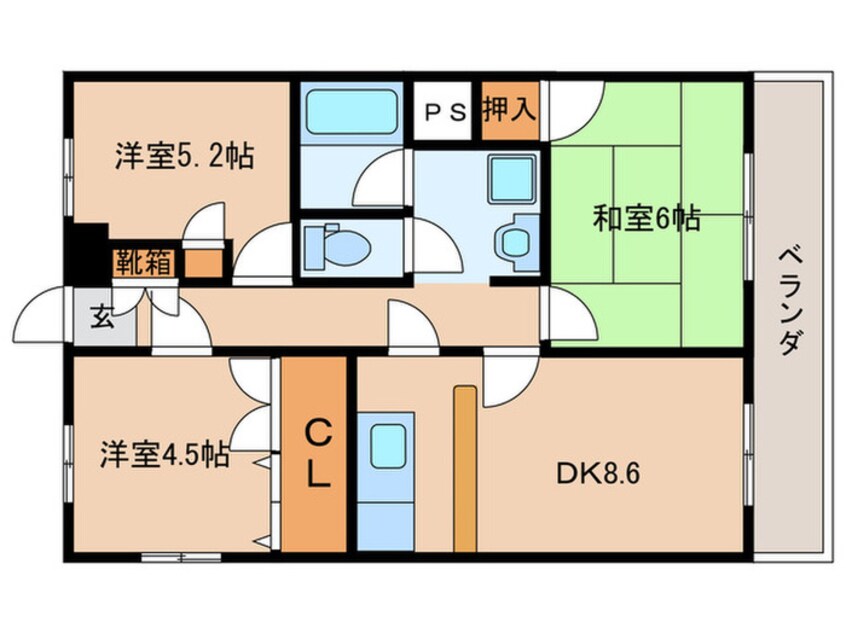 間取図 欅ハイム