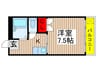 ジュエリ－コ－トＢ 1Kの間取り
