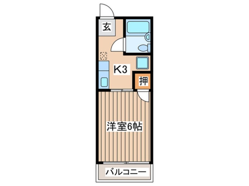 間取図 シティハイムエクセルⅢ