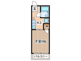 間取図 シティハイムエクセルⅢ