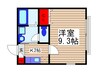 クレド－ルⅢ 1Kの間取り