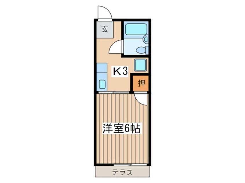 間取図 シティハイムエクセルⅡ