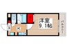 リバレイン 1Kの間取り