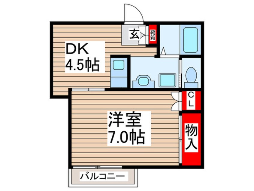 間取図 カーサ山本