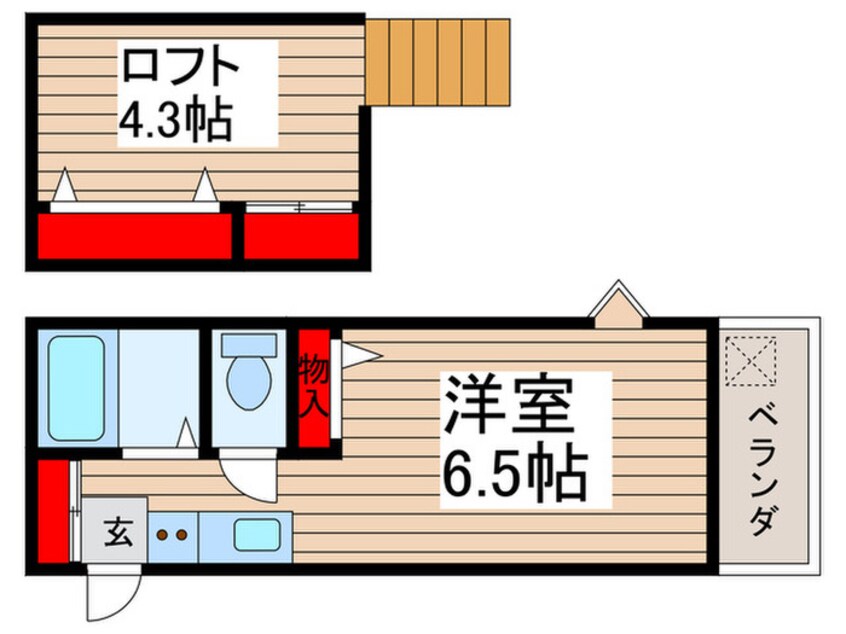 間取図 サンドルミ飯山満