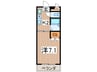 メゾン榎木町 1Kの間取り