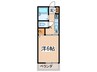 ハウス３４８ 1Kの間取り