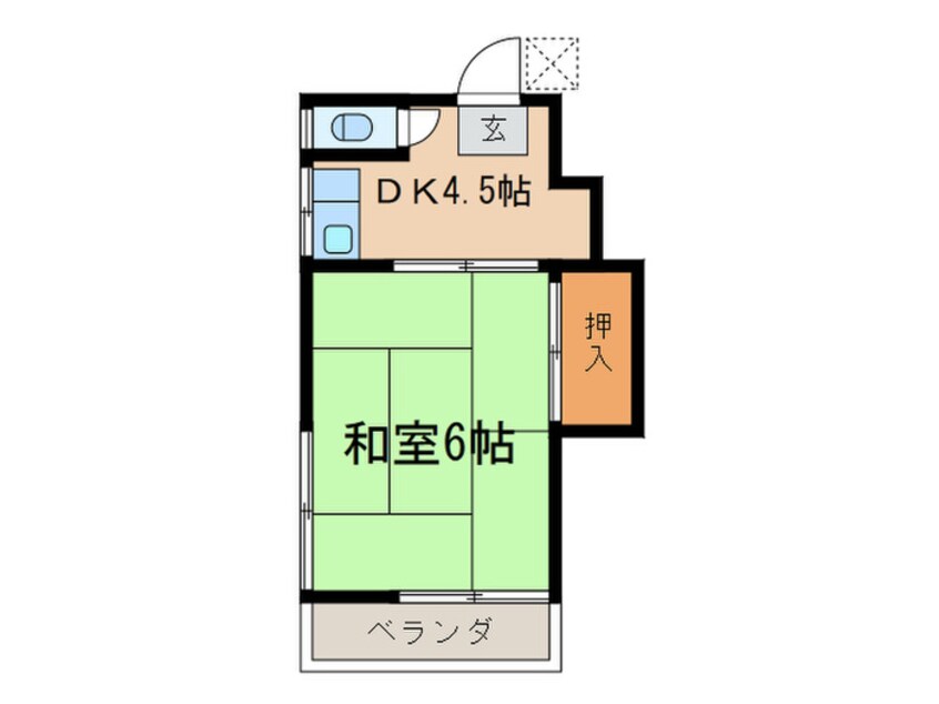 間取図 さつき荘