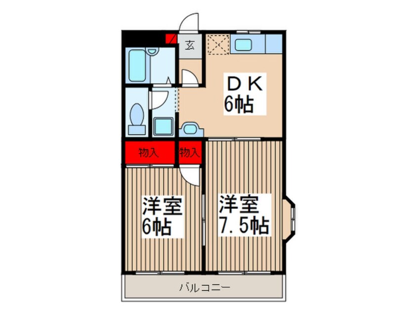 間取図 パークサイドテラス