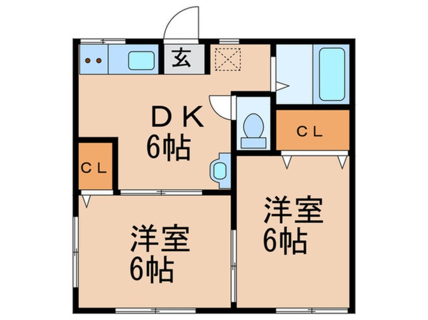 間取図 第二ハイツ小川Ｂ棟