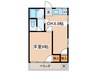 第一渡辺荘 1DKの間取り