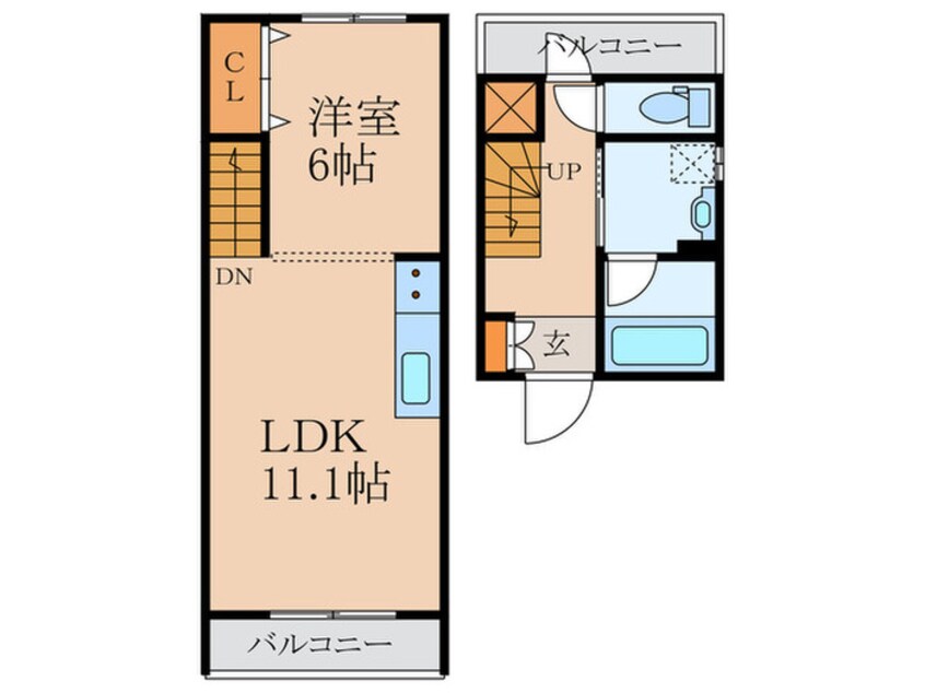 間取図 プリンセスライン石神井台