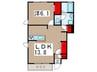 ロ－ズガ－デンⅡ 1LDKの間取り