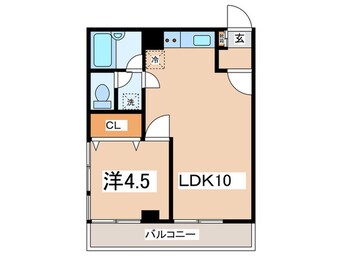 間取図 コパ－ズアプト清新Ⅷ