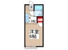 ストリ－ム雅 1Kの間取り