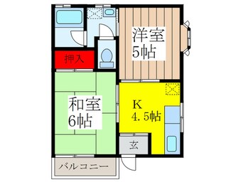 間取図 スカイハイツ