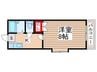 ｶﾙｿﾆｱ初石 1Kの間取り