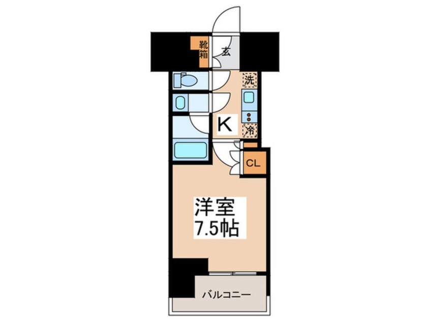 間取図 ルフォンプログレ蔵前プレミア