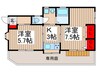 トウトコーポ 2Kの間取り