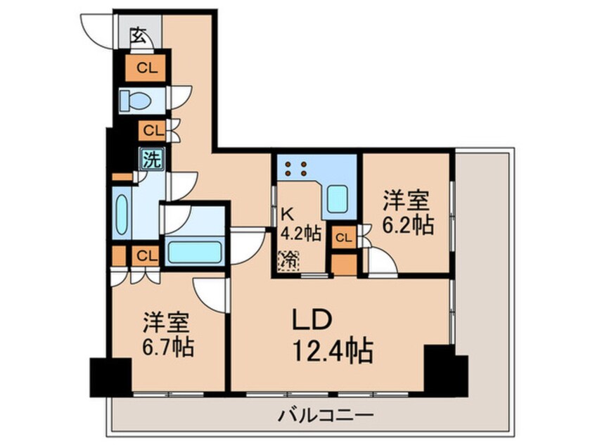 間取図 I-MARK TOWER(303)