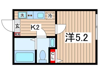 間取図 アザーレパッシオ稲城長沼